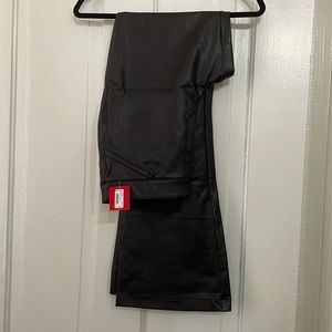 NWT SPANX size XL leather like flare pant